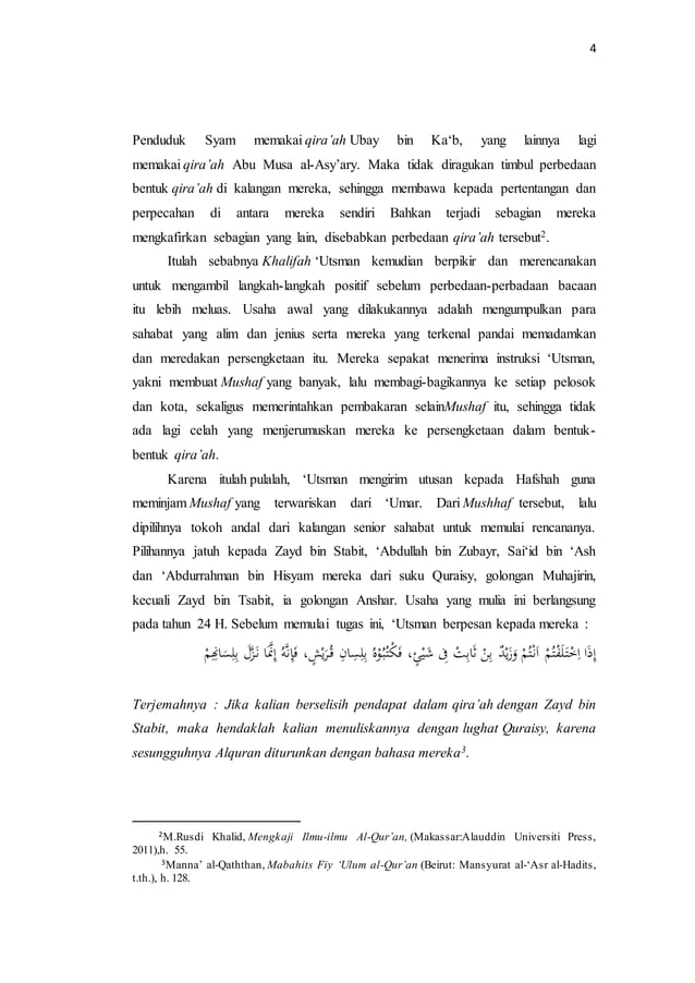 MAKALAH PEMBUKUAN DAN PENERJEMAHAN AL-QUR'AN | PDF