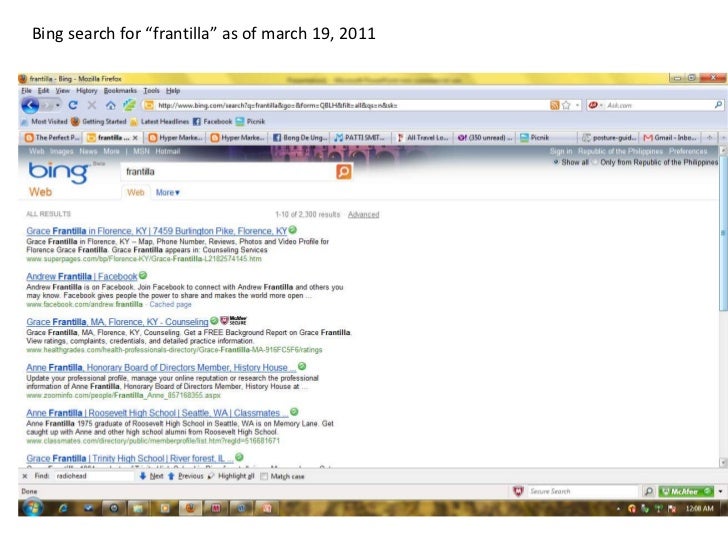 googling myself