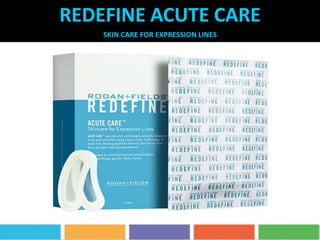REDEFINE ACUTE CARE
SKIN CARE FOR EXPRESSION LINES
 