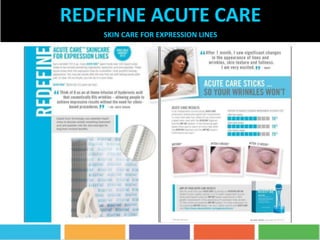 REDEFINE ACUTE CARE
SKIN CARE FOR EXPRESSION LINES
 