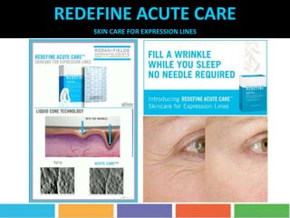 REDEFINE ACUTE CARE
SKIN CARE FOR EXPRESSION LINES
 