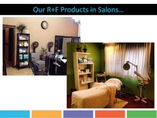 Our R+F Products in Salons…
 