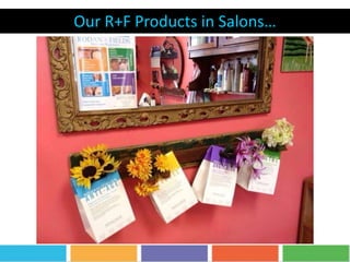 Our R+F Products in Salons…
 
