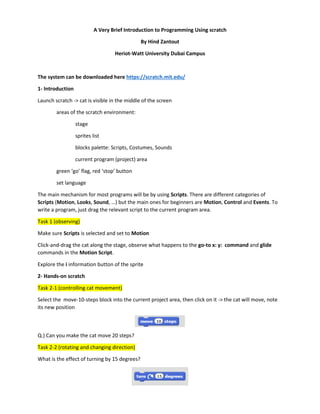 Introducing Scratch | PDF