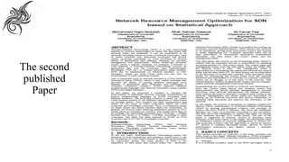 The second
published
Paper
 
