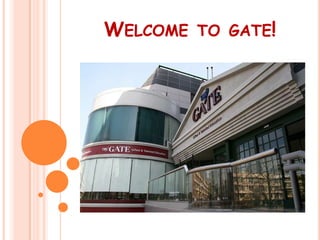 WELCOME   TO GATE!
 
