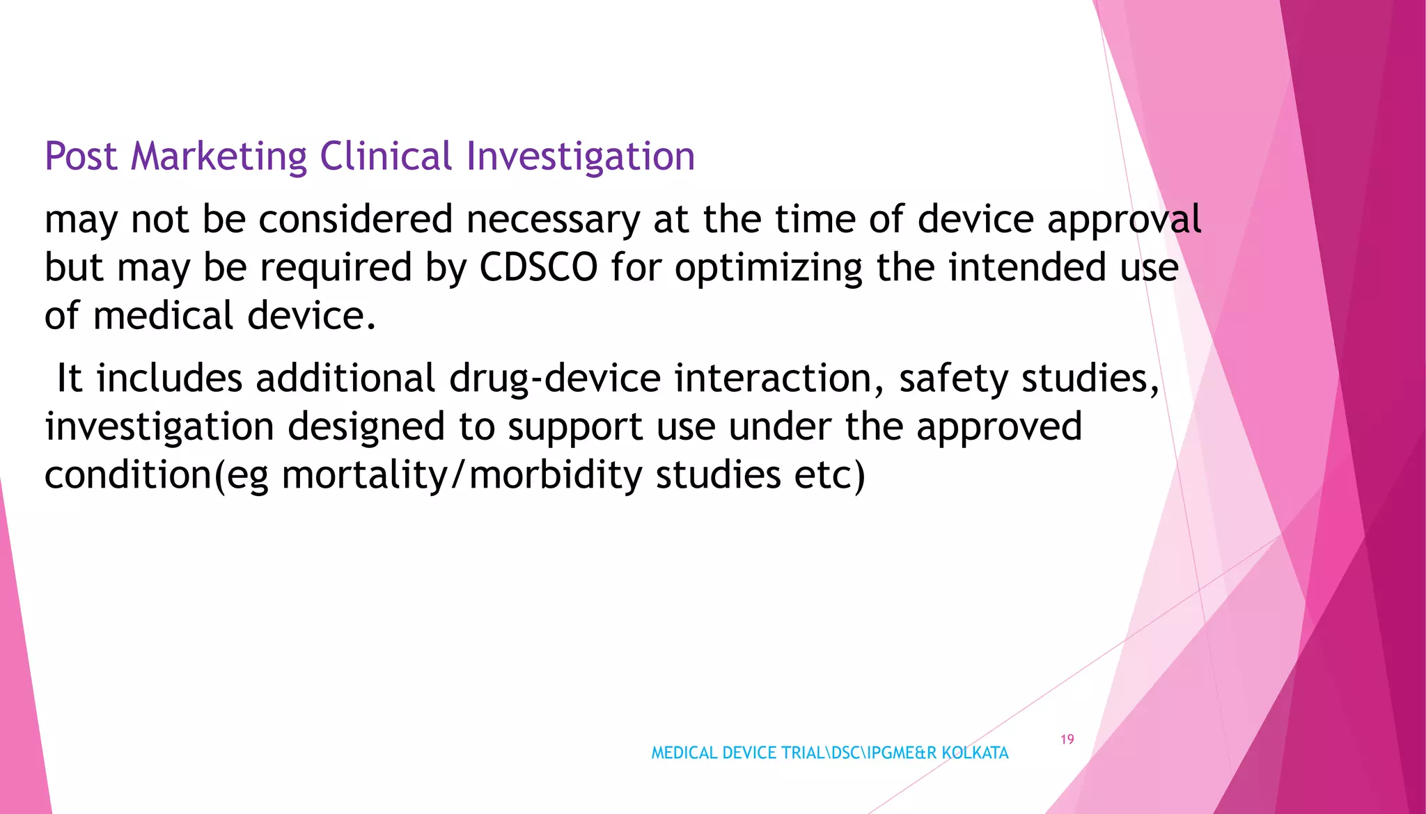 CLINICAL TRIALS OF MEDICAL DEVICES | PPTX