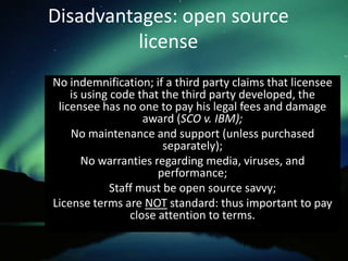 The FreeBSD LicenseUnrestrictive license:Only requires preservation of copyright notices and warranty disclaimers