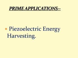  Piezoelectric Energy
Harvesting.
 