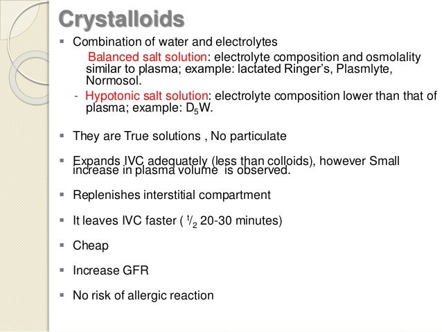 ringers composition lactated of BLOOD RESUSCITATION FLUIDS IV AND IN
