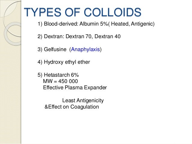 iv fluid types
