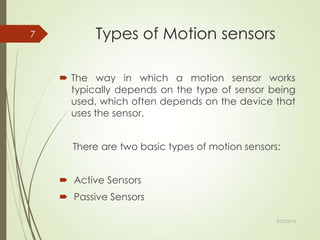motion sensing technology | PPTX