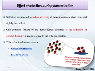 Domestication syndrome in crop plants | PPTX