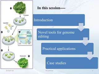 Progress and prospects in plant genome editing | PPTX