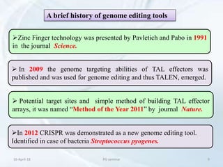 Progress and prospects in plant genome editing | PPTX