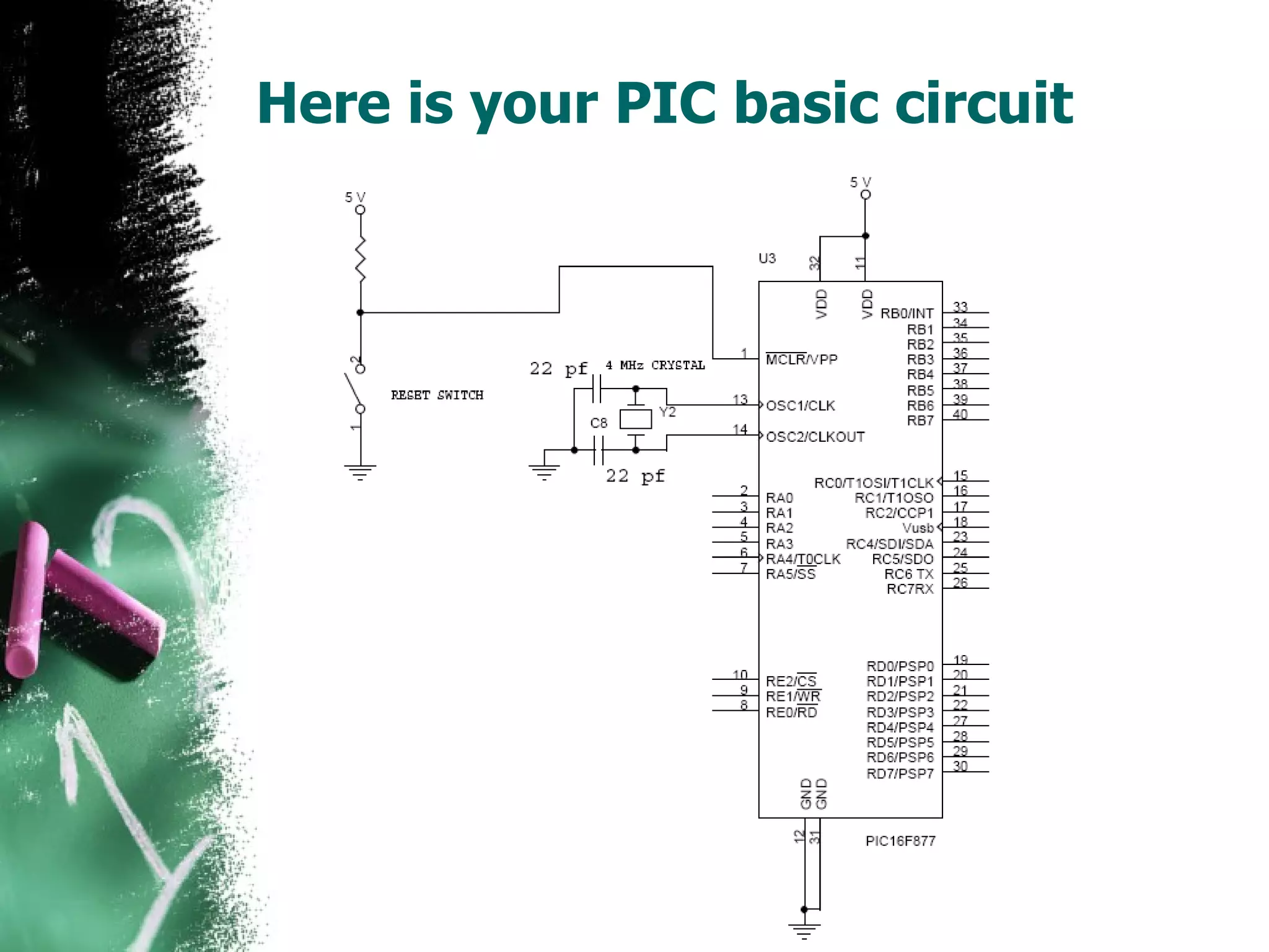 Here is your PIC basic circuit 