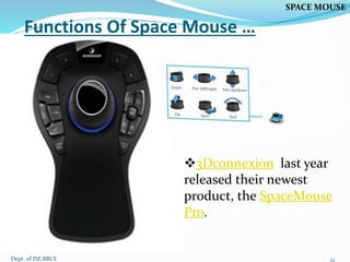 My seminar ppt SPACE MOUSE | PPTX