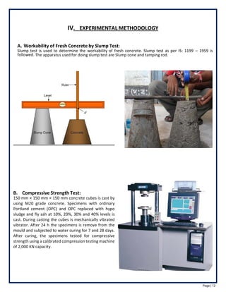 Slump Test Compression Factor seminar report on concrete using of cementitios supplymentary material ...