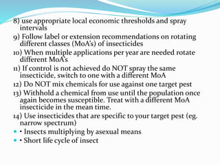 Insects Multiplying insect resistance | PPTX