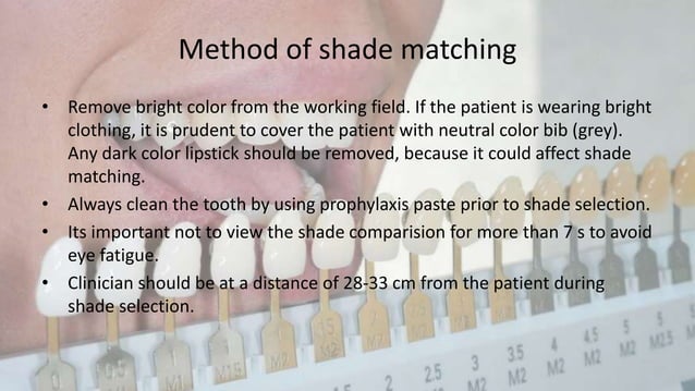 Shade selection in FPD | PPTX