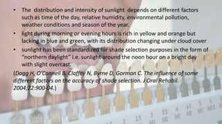 Shade selection in FPD | PPTX