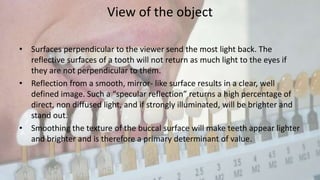 Shade selection in FPD | PPTX