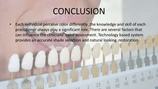Shade selection in FPD | PPTX