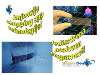 Najnovija shopping app tehnologija! Jedinstvena  poslovna mogucnost! 