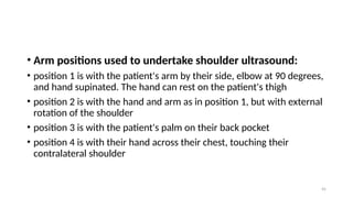 Shoulder Position THE RADIOLOGICAL ANATOMY OF THE SHOULDER JOINT AND METHODS OF ...