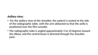 THE RADIOLOGICAL ANATOMY OF THE SHOULDER JOINT AND METHODS OF ...