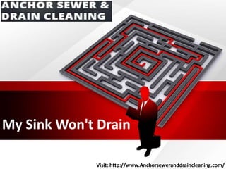 My Sink Won't Drain
Visit: http://www.Anchorseweranddraincleaning.com/
 