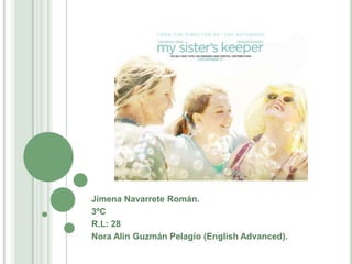 Jimena Navarrete Román. 3ºC  R.L: 28 Nora Alin Guzmán Pelagio (EnglishAdvanced). 