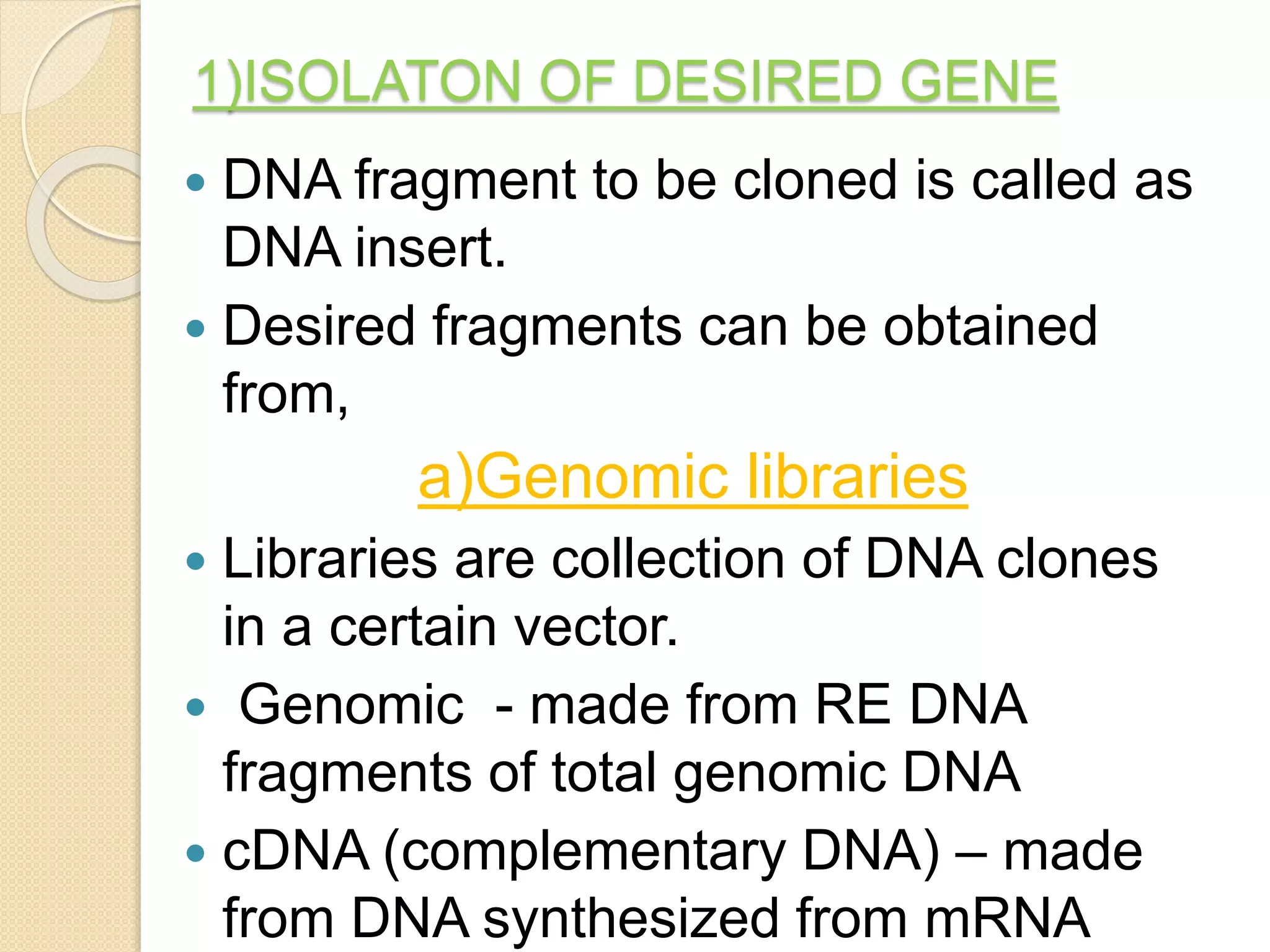 Recombinant DNA Technology and Drug Discovery | PPTX