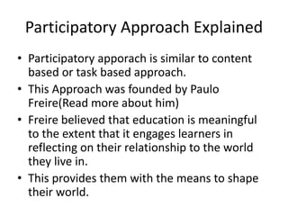 PARTICIPATORY TEACHING LEARNING STRATEGIES FOR CHILDREN | PPTX