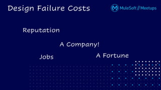 Design Failure Costs
Reputation
A Fortune
Jobs
A Company!
 