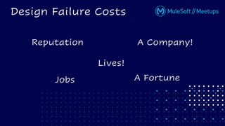 Design Failure Costs
Reputation
A Fortune
Jobs
A Company!
Lives!
 