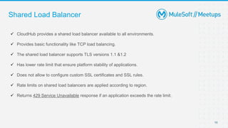 CloudHub Load Balancers (SLB & DLB) | MuleSoft Mysore Meetup #21 | PPTX