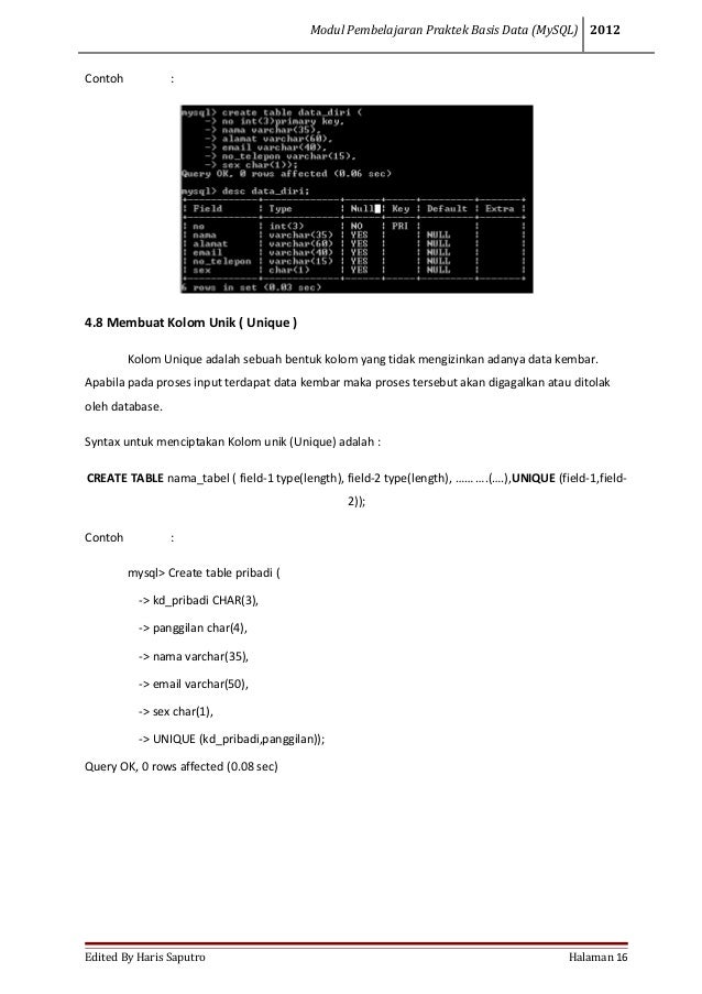 Mysql 1