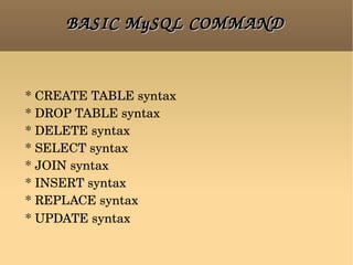 Mysql | PPT