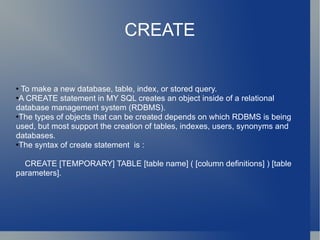 Mysql | PPT