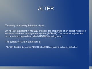 Mysql | PPT