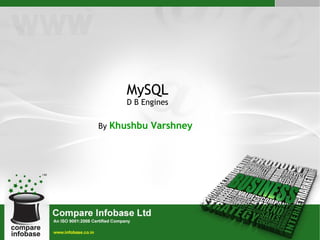 MySQL D B Engines By  Khushbu Varshney   