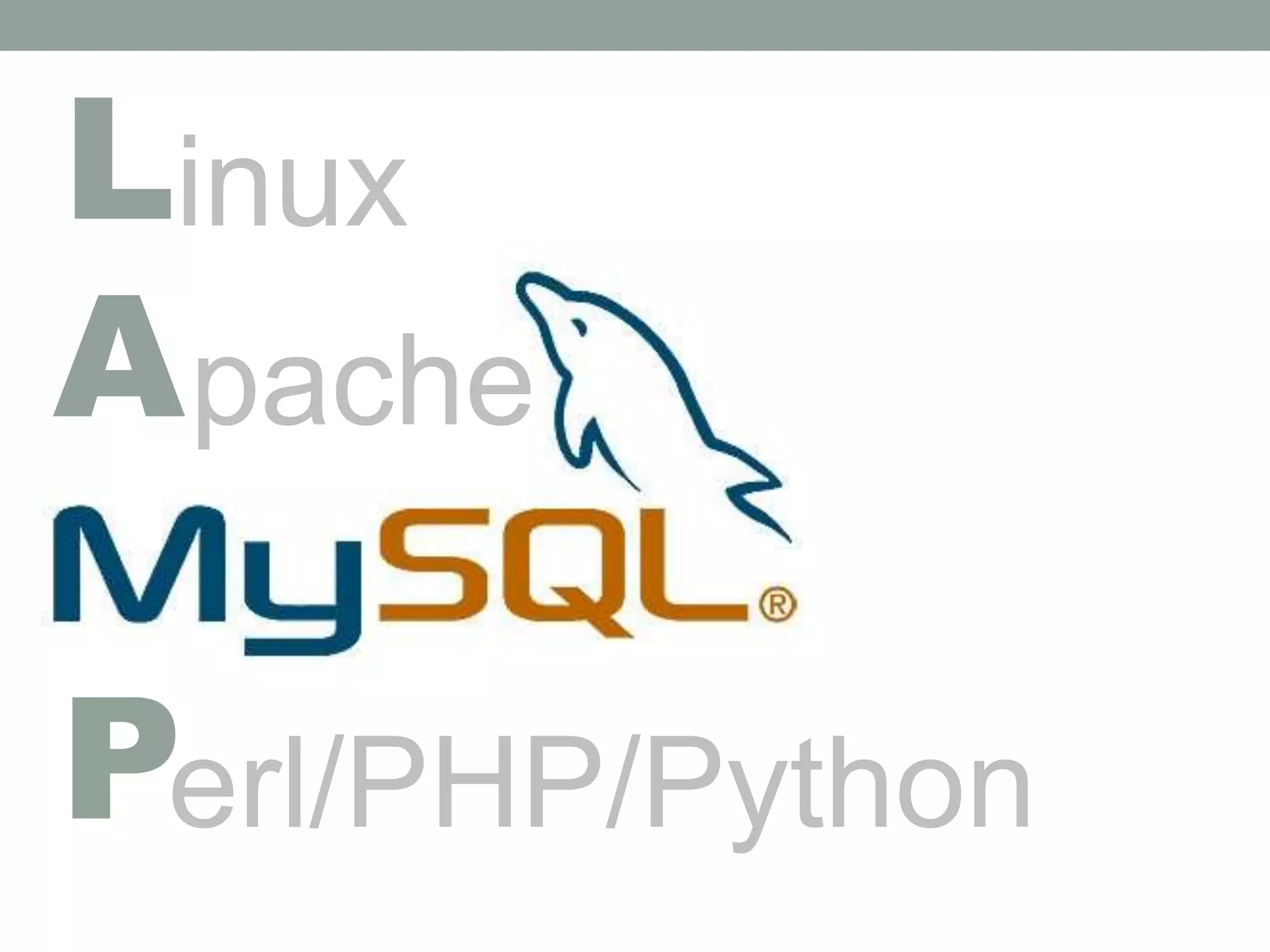 LinuxApacheMySQLPerl/PHP/Python