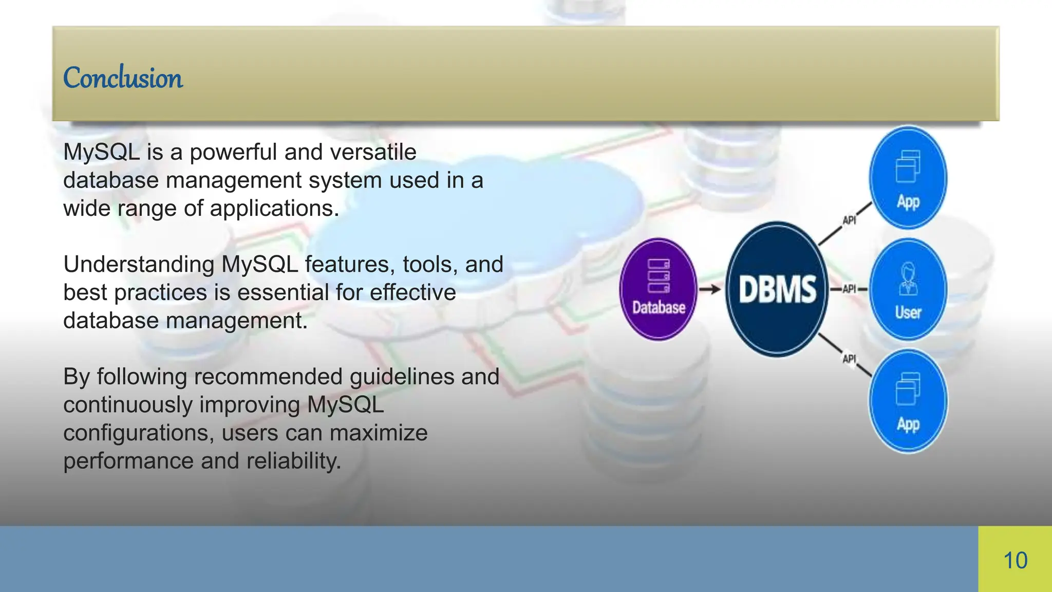 Mysql introduction and the components etc | PPTX