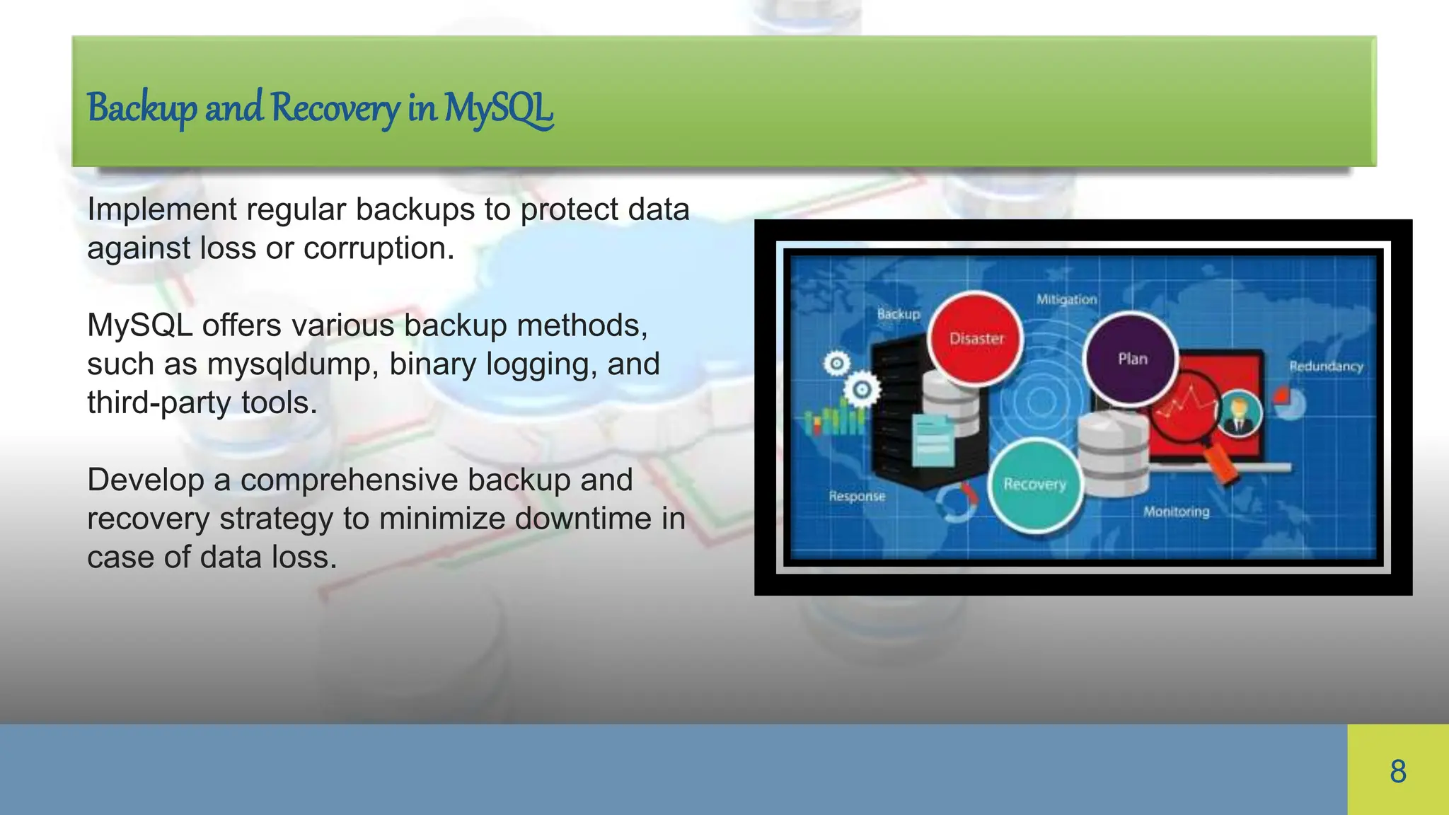 Mysql introduction and the components etc | PPTX