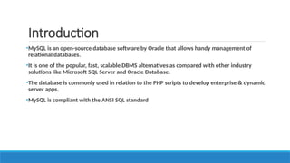 MySQL.pptx r56547777777777777777777777777777 | PPT