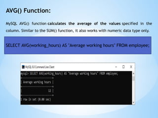MySql Database Basic Fundamental Brief Course D | PPTX