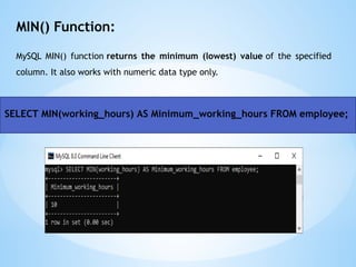 MySql Database Basic Fundamental Brief Course D | PPTX