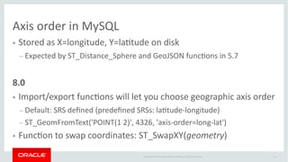 MySQL 8.0: GIS — Are you ready? | PPT