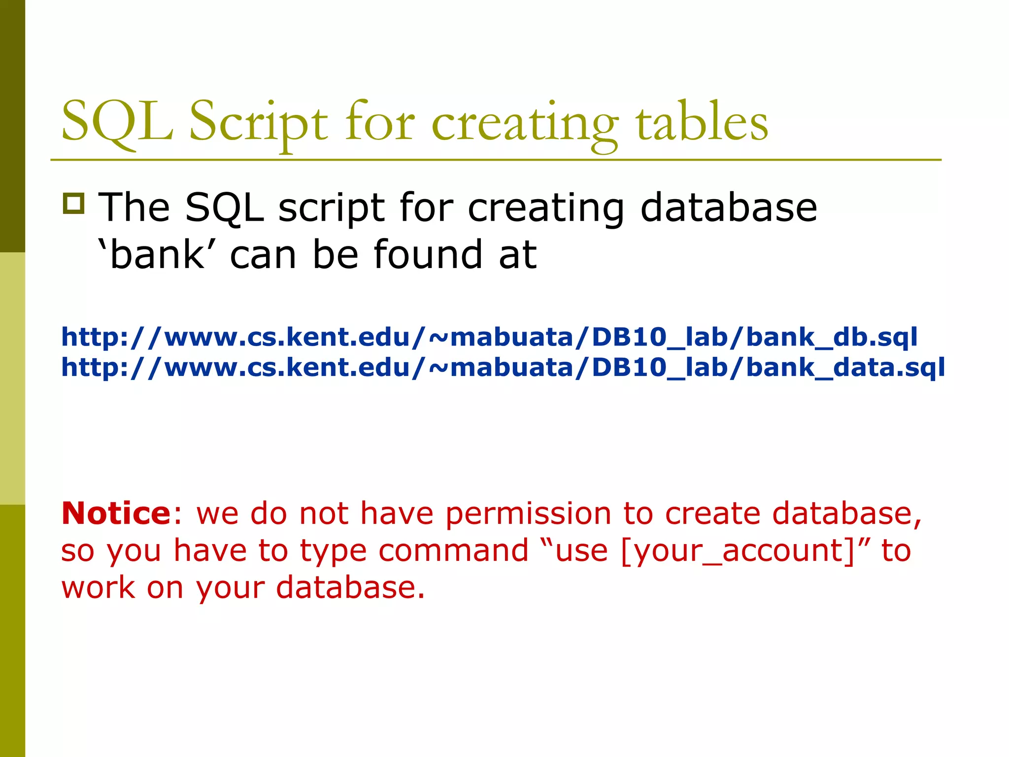 My sql advacnce topics | PPT